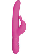 Teasing Tickler Silicone Rabbit Vibrator - Pink