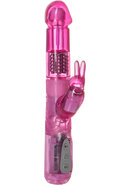 Jack Rabbit 7 Function Beaded Rabbit Vibrator - Pink