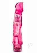 B Yours Vibe 6 Vibrating Dildo 9in - Pink