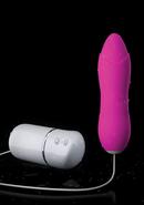 Crush Blossom Wired Remote Control Silicone Textured Bullet...