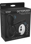 Decadence Octopussy Silicone Vibrating Cock Ring - Black