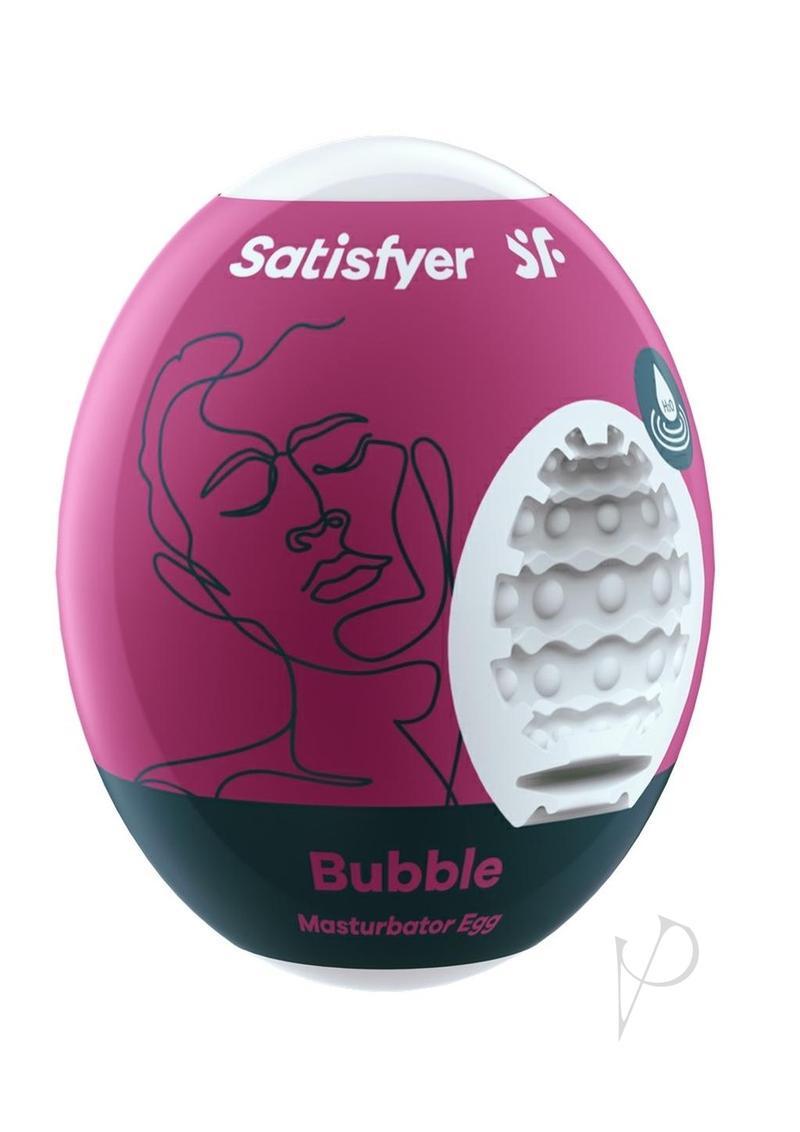 Satisfyer Masturbator Egg 3 Pack Set (bubble) - Purple